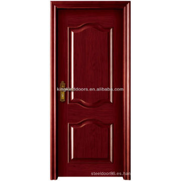 Diseño simple puerta de madera sólida Interior puerta MD-505 desde China Top 10 marca puerta